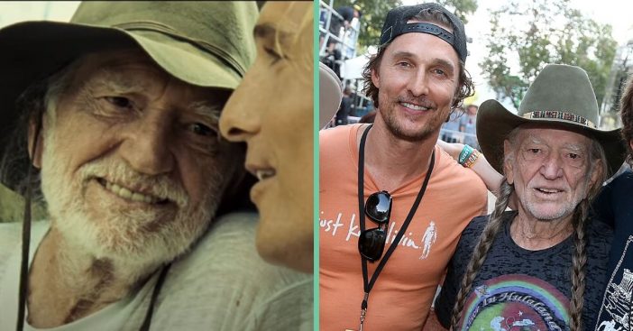 matthew mcconaughey wishes Willie Nelson a happy birthday