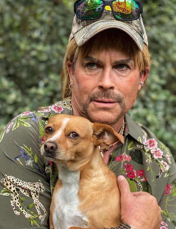 rob lowe dressing up as joe exotic