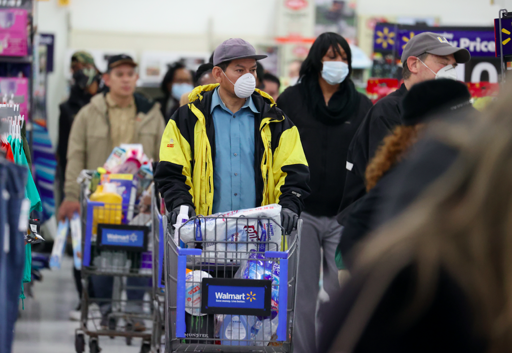 walmart limit people shopping at one time coronavirus