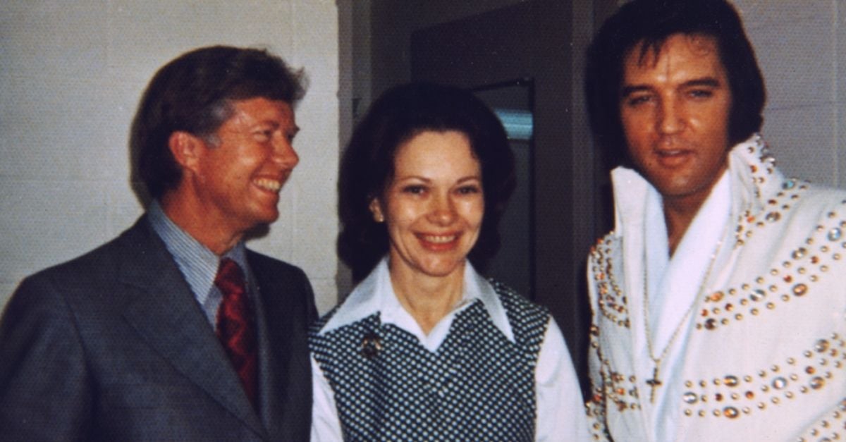 Elvis Presley Allegedly Phoned President Jimmy Carter ‘Totally Stoned’ Weeks Before Death Elvis Presley Allegedly Phoned President Jimmy Carter ‘Totally Stoned’ Weeks Before Death