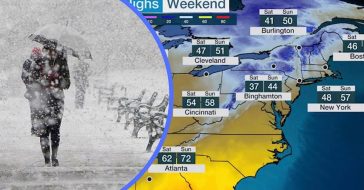 Historic May Snowstorm To Hit Northeast Ahead Of Mother's Day Weekend