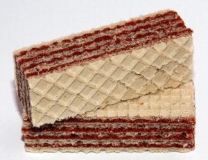 Neapolitan wafers have a very similar appearance and, to an extent, flavor