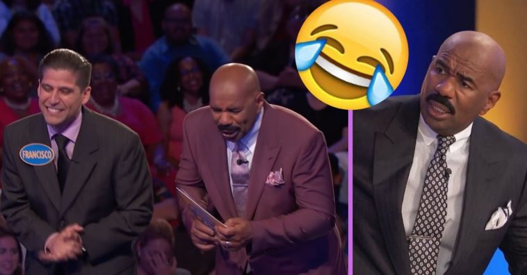 'Family Feud' Contestant's Reply Brings Steve Harvey To Tears