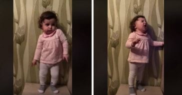 Toddler Dances To '50s Rock Music In Adorable Video (1)