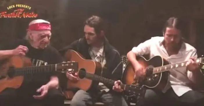 Willie Nelson performs with his sons