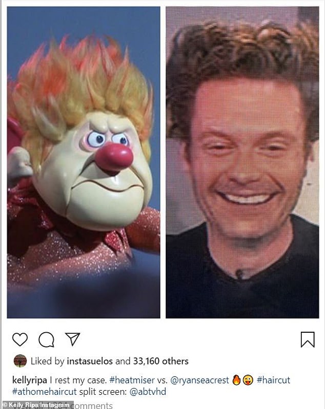 Kelly Ripa Compares Ryan Seacrest's Quarantine Haircut To The Heat Miser From 'The Year Without A Santa Claus'