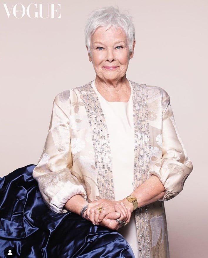 judi dench british vogue