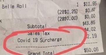 Some businesses are charging a covid19 surcharge to stay open