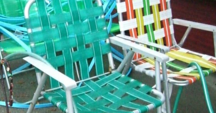 Vintage lawn chairs are popular again due to social distancing