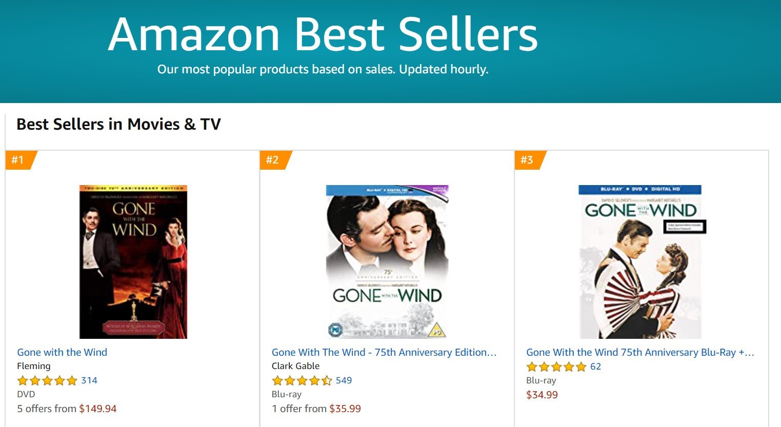 gone with the wind amazon best sellers