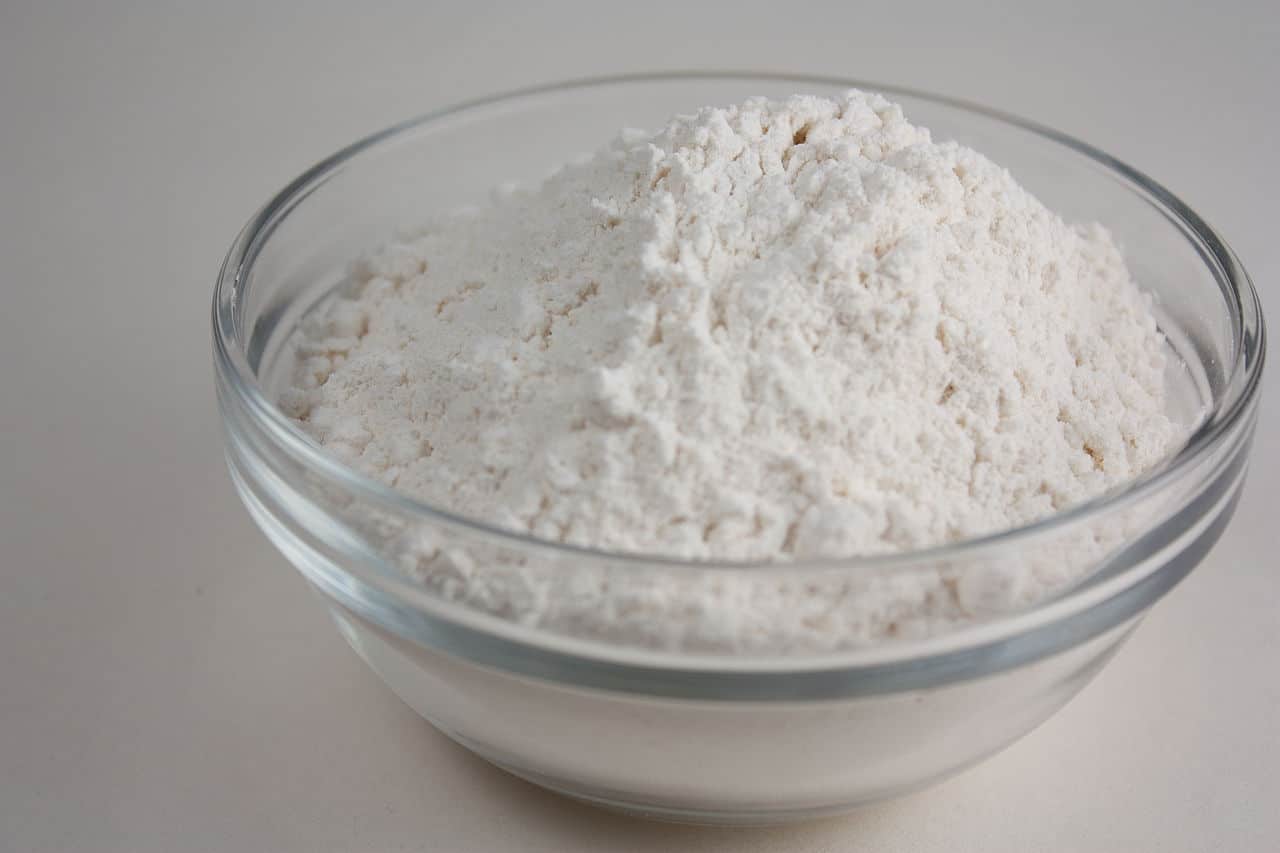 flour in a bowl