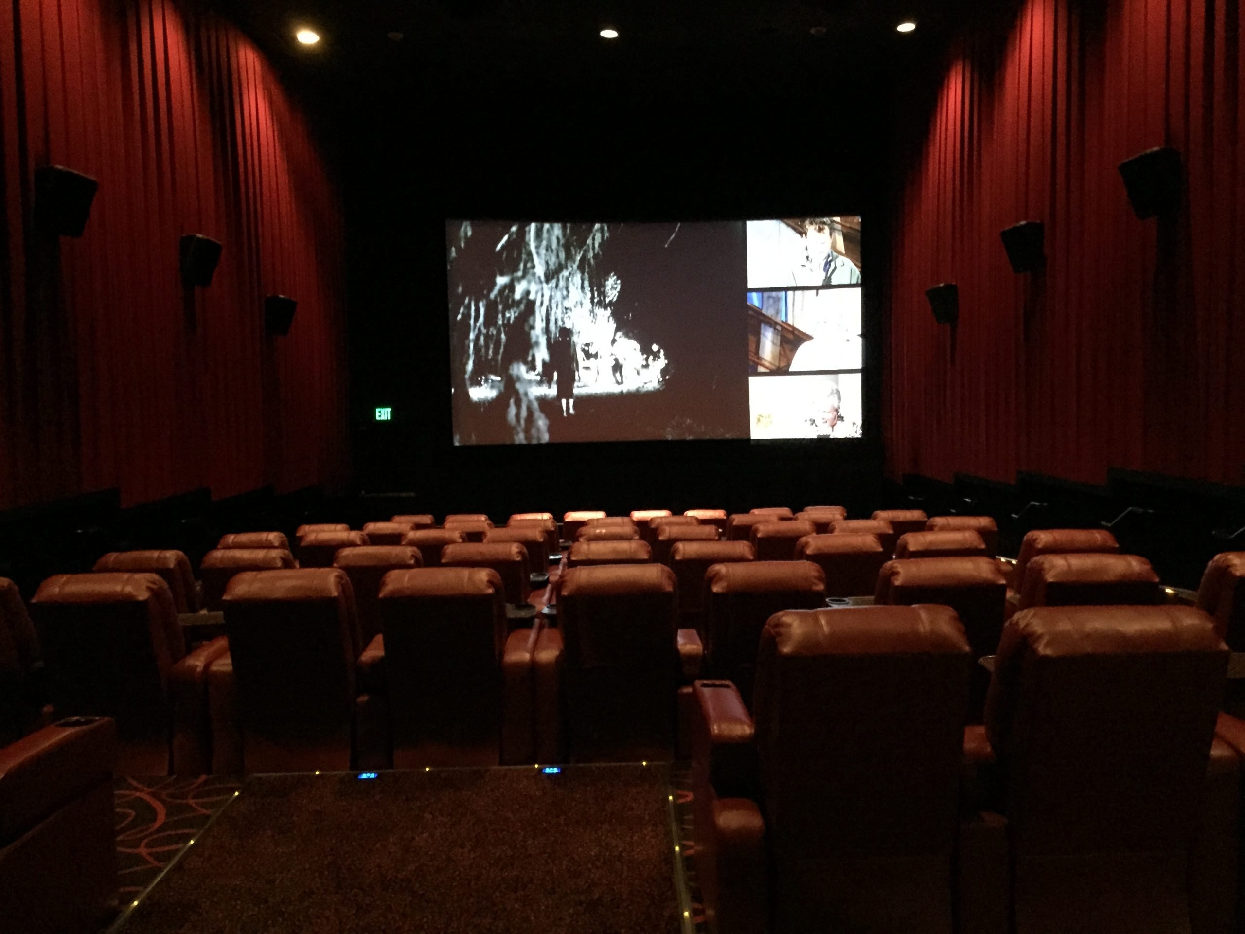 inside of a movie theater 