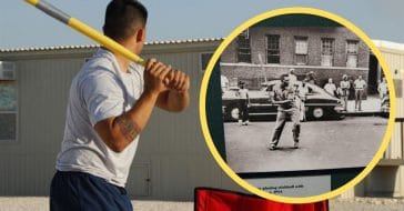Stickball meant easy fun for many kids in the city