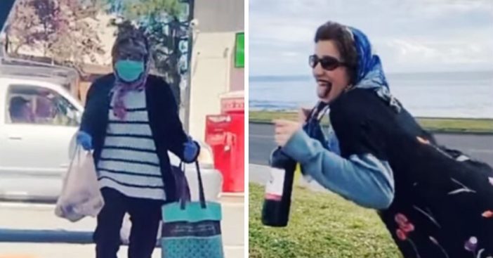 Teens dress up as grandmas with masks to buy alcohol