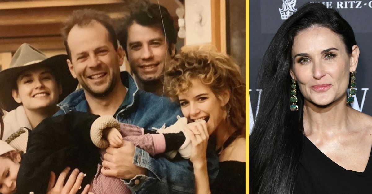 Demi Moore Remembers Kelly Preston In Old Photo With John Travolta And Bruce Willis