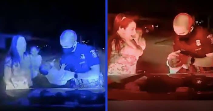 police officer saves baby who was choking