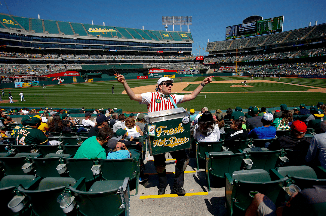 Tom Hanks Returns To Childhood Job To Sell Hotdogs At Oakland A's Games With No Crowds