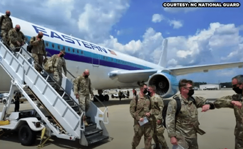 More Than 120 North Carolina Soldiers Return Home From Middle East