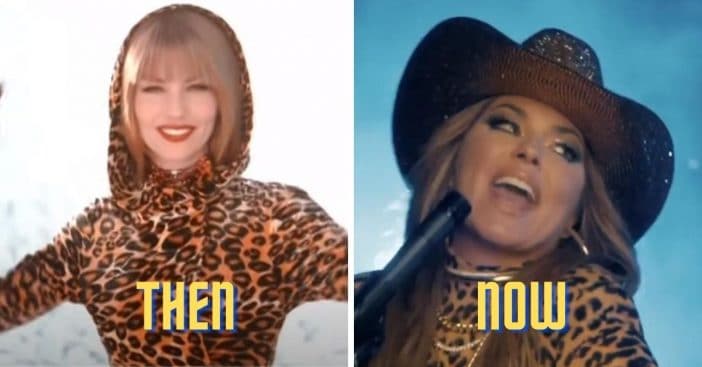 Shania Twain recreates one of her most iconic leopard print outfits