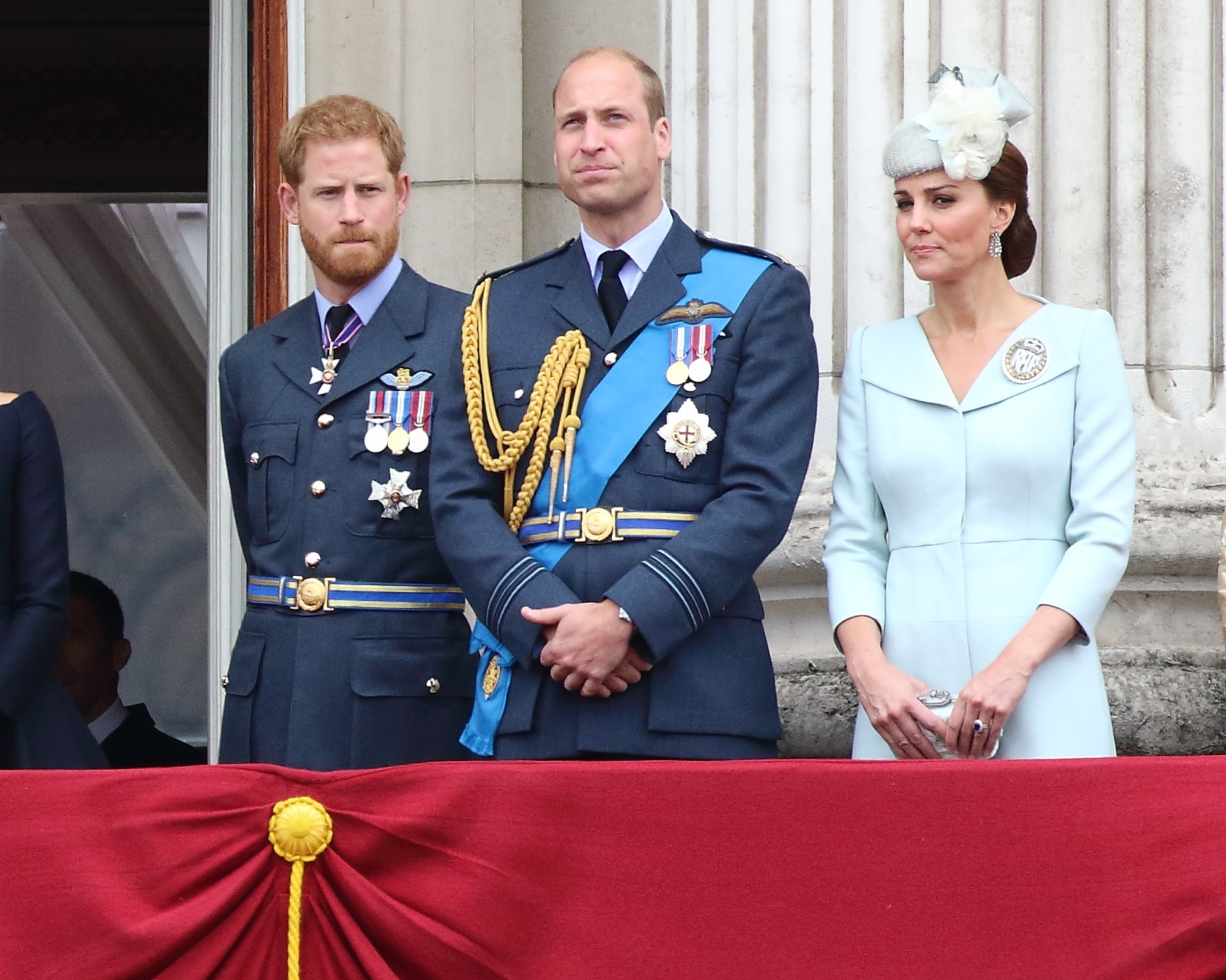 Prince Harry with Prince William and Kate Middleton