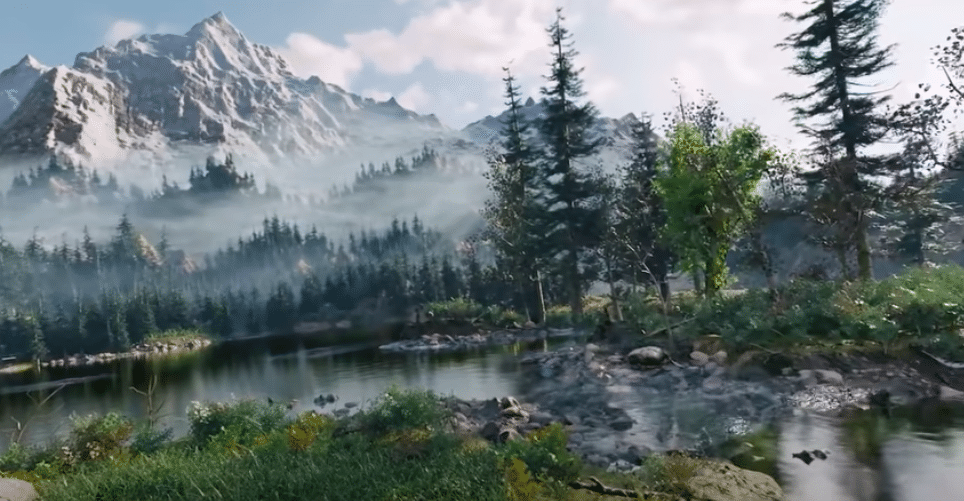 Check Out This Stunning 3D World Someone Made Out Of A Bob Ross Painting