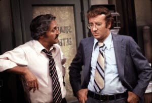 Hal Linden and Steve Landesberg in Barney Miller