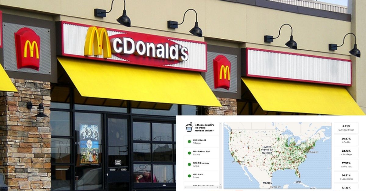 Find Out If Your Local McDonald's Ice Cream Machine Is Really Broken
