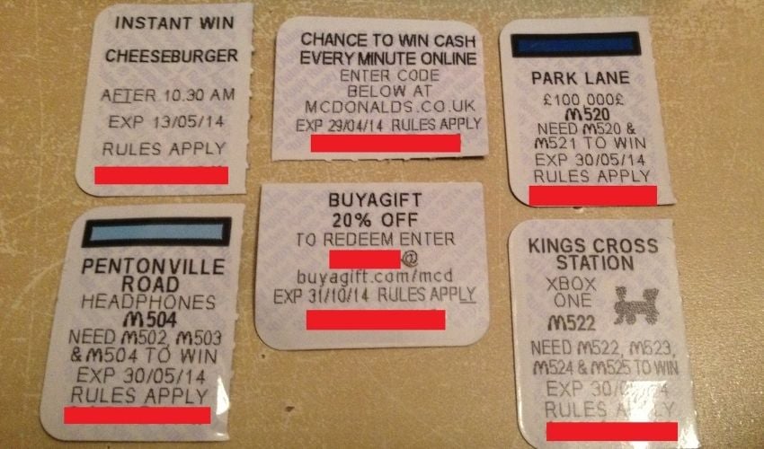 McDonald's Game PIeces