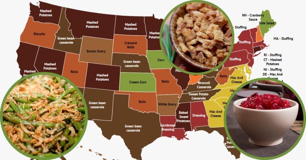 Every State's Most Popular Thanksgiving Side Dish, Visualized