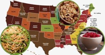 What is each state's favorite Thanksgiving side dish