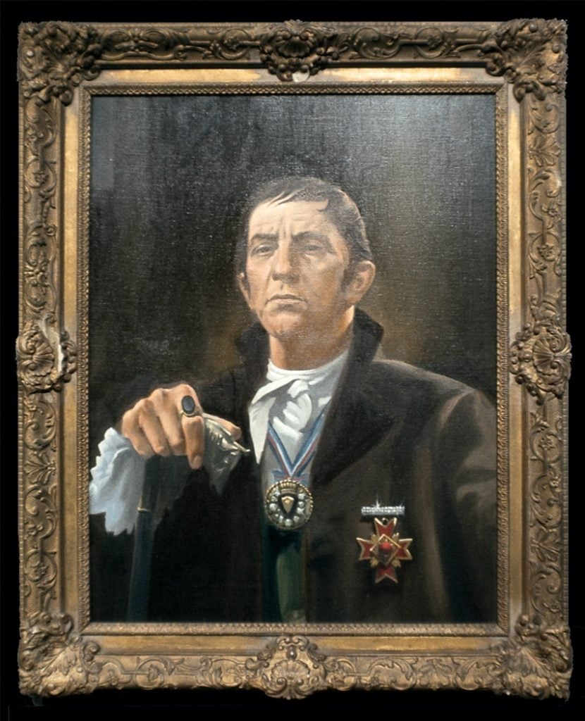 Portrait of Barnabas Collins that hung in the main foyer of Collinwood mansion.