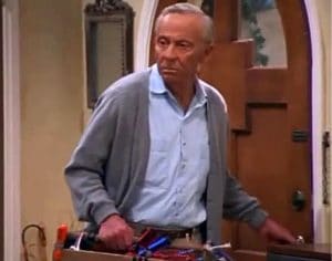 Norman Fell's last appearance as Mr. Roper on Ellen a year before his death