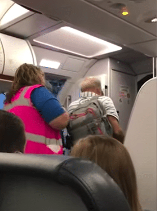 allegiant airlines flight attendant face mask