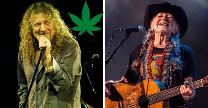 Robert Plant says Willie Nelson gives away weed to everyone