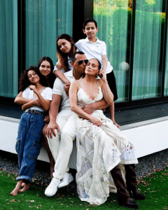Lopez and Rodriguez's blended family