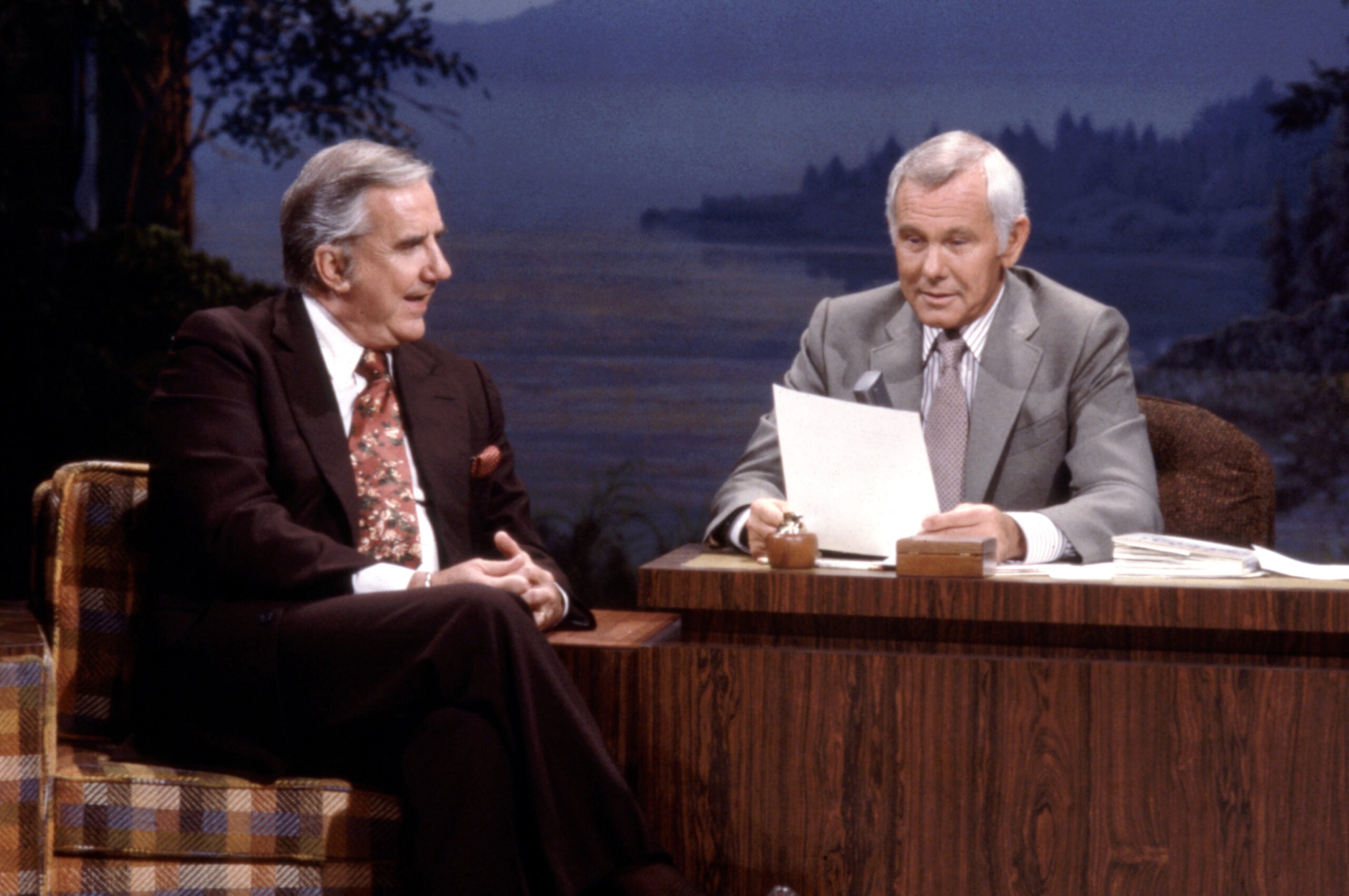 Johnny Carson and Ed McMahon on The Tonight Show