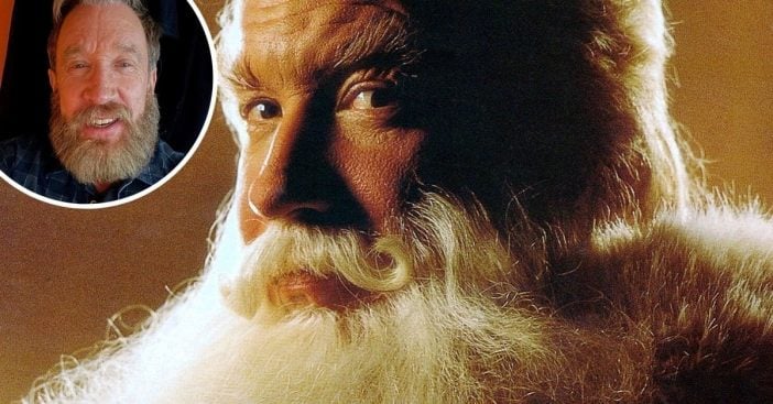 Tim Allen shows off his Santa beard