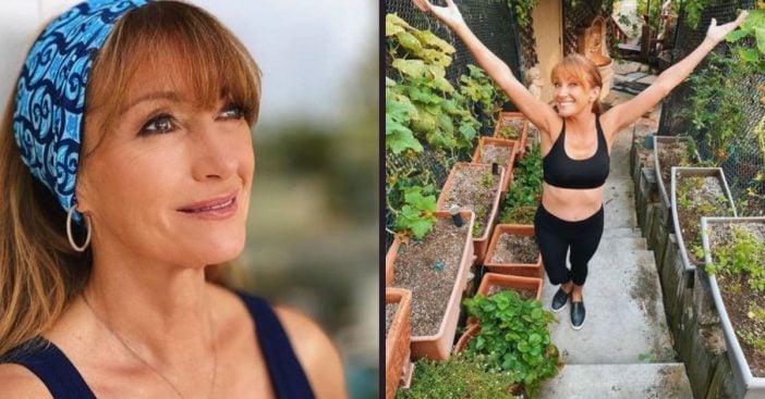 jane seymour shares photo in sports bra