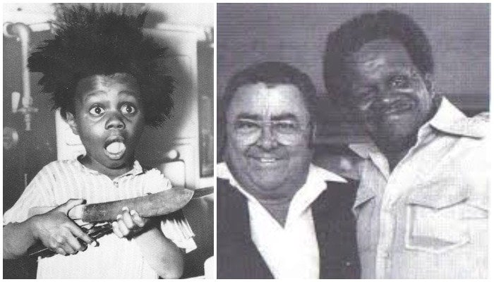 Billy Buckwheat of The Little Rascals Cast Pictured As Child And Adult side by side