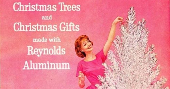 why aluminum christmas trees were so popular in the '50s