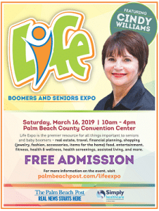 Advertisement for a seniors and Boomers expo