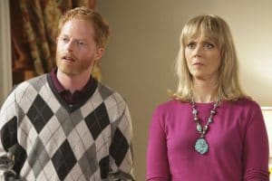 Jesse Tyler Ferguson and Shelley Long in Modern Family