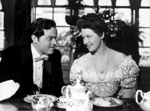 Orson Welles and Ruth Warrick in Citizen Kane during the breakfast scene