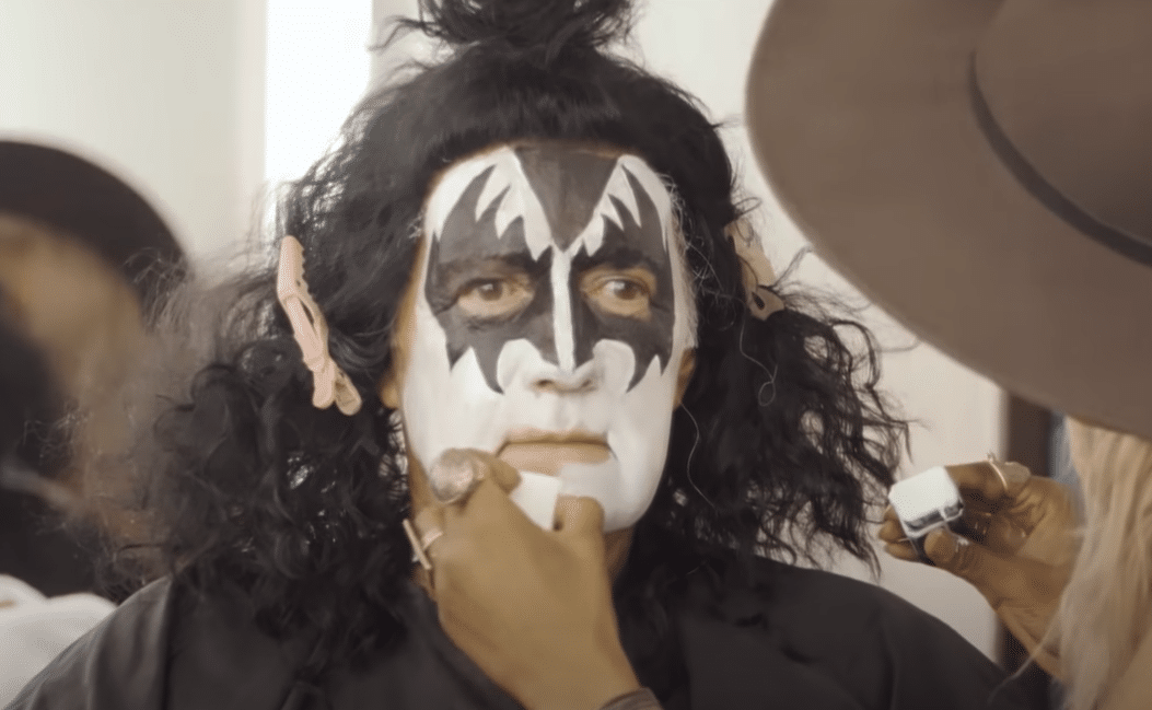 alex trebek dressing up as gene simmons