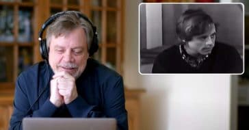 mark hamill reacts to old star wars screen test footage