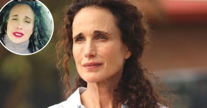 Andie MacDowell is embracing being a silver fox