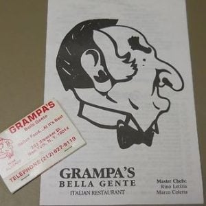 Grampa's Bella Gente restaurant