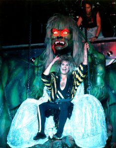 Ozzy Osbourne, in concert, circa 1990s.