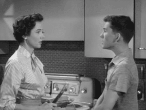 Billy Gray and Jane Wyatt in 'Father Knows Best'