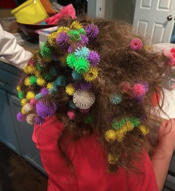 Mom Spends 20 Hours Combing 150 Velcro-Like Toys Out Of Daughter's Hair